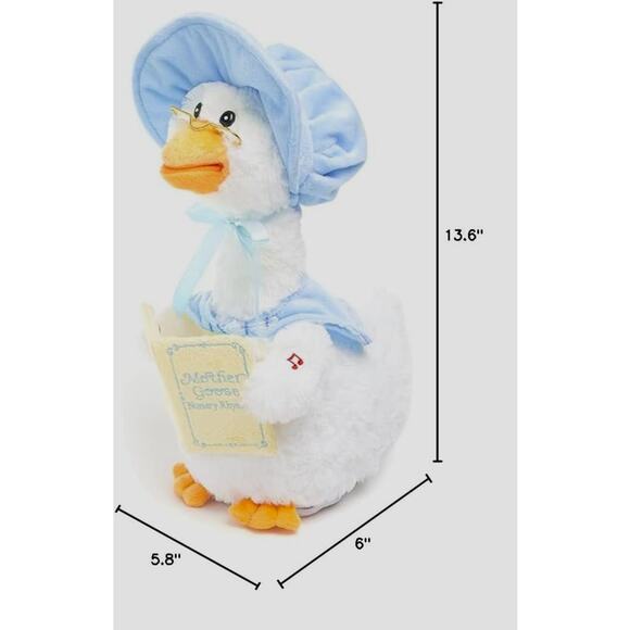 Blue Mother Goose Talking Plush Plays 7 Nursery Rhymes - Picture 4 of 6